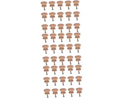 Moderne meubelknoppen - Set van 45 stuks voor zeer kleine houten commode, kastdeur en laden met schroeven - Geschikt voor meubels en glazen deuren