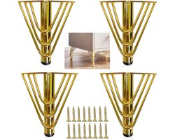 Moderne Meubelpoten van Metaal - 15 cm Hoogte, Perfect voor Diverse Meubels