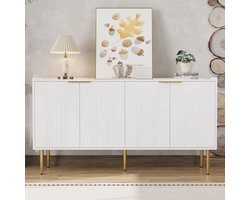Moderne minimalistische dressoirkast - modern dressoir - opbergkast - kast - woonkamer set - 140x40x72cm