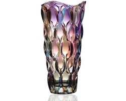 Moderne Minimalistische Glas Vaas voor Bloemen - Scandinavisch Design - Handgemaakt Ornament voor Thuis en Eettafel