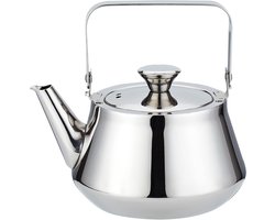 Moderne Minimalistische Roestvrijstalen Theepot van 1.2 Liter met Infuser