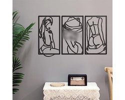 Moderne minimalistische wanddecoratie abstracte lijnkunst muurdecoratie