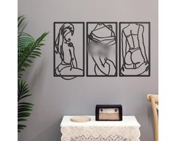 Moderne minimalistische wanddecoratie abstracte lijnkunst muurdecoratie