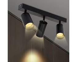 Moderne Plafondlamp met 3 Draaibare Spots - Verstelbare Sfeerverlichting - Industrieel Design