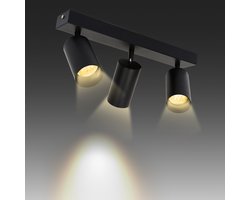Moderne Plafondspot - 3 Lichtpunten met GU10 Spots - Strak en Minimalistisch Design