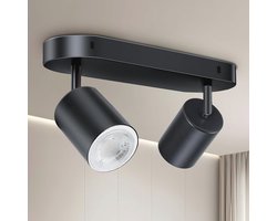 Moderne Plafondspot met 2 Verstelbare LED Spots voor Keuken, Slaapkamer en Woonkamer