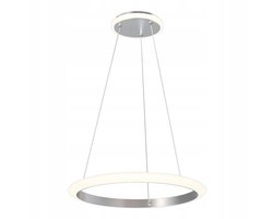 Moderne Ring LED Hanglamp 27,5W NEWA 11677 WOFI - Zilver