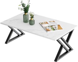 Moderne salontafel - duurzaam en veelzijdig - 1 stuk - hout en metaal - 100 x 48 x 55 cm