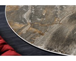 Moderne salontafel MARVELOUS 90cm taupe marmeren keramiek gemaakt in Italie - 42141