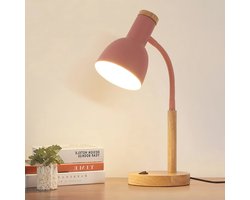Moderne Scandinavische bureaulamp met verstelbare lampkop voor slaapkamer en studeerkamer