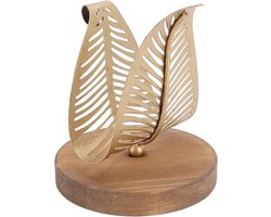 Moderne Servethouder voor op Tafel met Bladontwerp en Handige Opslagruimte - Stijlvolle Dispenser voor Papieren Handdoeken.