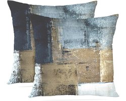 Moderne Sierkussenhoes Set van 2 - Abstracte Decoratie voor Huis Interieur