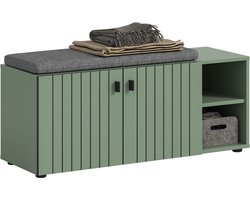 Moderne Sitzbank met Kussen - Stijlvolle Zitbank met Verplaatsbare Opbergkast