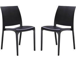 Moderne Stapelbare Stoel voor Binnen en Buiten - Tuin, Keuken, Restaurant