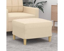 Moderne stoffen poef 60 x 50 x 41 cm – Perfecte voetsteun voor elk interieur