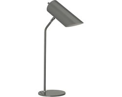 Moderne Tafellamp - Steady Lighting - Metaal - Modern - E27 - L: 31.1cm - Voor Binnen - Woonkamer - Eetkamer - Grijs