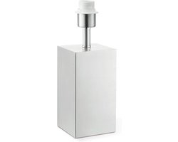 Moderne tafellamp voet - Lichtarmatuur basis - Sfeerverlichting creëren - Dimbaar met drukknop - 11x32cm - Geborsteld staal