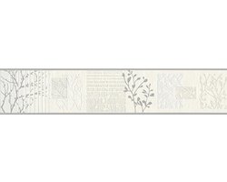 MODERNE TAKJES BEHANGRAND | Zelfklevend - crème grijs zilver - A.S. Création Only Borders 11
