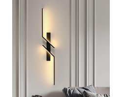 Moderne trapverlichting, 80,5 cm, zwart, 24 W, warm licht 3000 K, 220 V, strak design