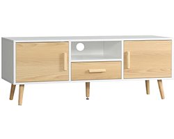 Moderne TV-kast voor TV's tot 46 inch met opbergruimte, Scandinavisch design