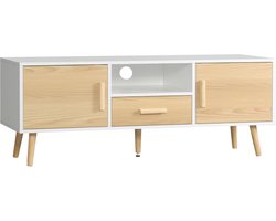 Moderne TV-kast voor TV's tot 46 inch met opbergruimte, Scandinavisch design