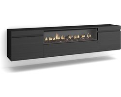 Moderne TV-Meubel | Elektrische open haard | 200 x 45 x 35 cm | voor tv's tot 80 inch