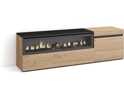 Moderne TV-Meubel met Elektrische Haard voor Woonkamer en Eetkamer - 150x45x35cm