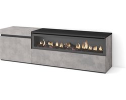 Moderne TV-Meubel met Elektrische Haard voor Woonkamer en Eetkamer - 150x45x35cm - Voor TV's tot 65 inch