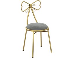 Moderne vlinderstoel - Lounge stoel - Make-up hoek - Zachte fluwelen zitting - 80x34x34cm - Goud