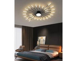 Moderne waaiervormige, ronde, stijlvolle, eenvoudige en warme plafondlampen geschikt voor diverse ruimtes zoals slaapkamers, woonkamers, studeerkamers.