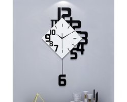 Moderne Wandklokken voor De Woonkamer - Decoratieve Wandklok met Slinger - voor Slaapkamer, Kantoor, Keuken en Thuis
