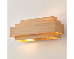 Moderne wandlamp houtoptiek - Kayu