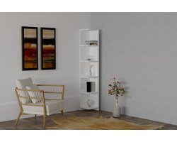 Moderne witte boekenplank - Woody Fashion | 100% gemelamineerd spaanplaat