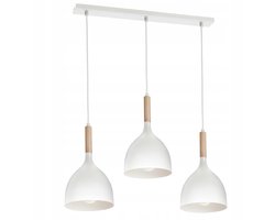 Moderne Witte Houten Hanglamp E27 voor Boven de Eettafel