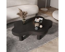 Moderne wolkvormige salontafel met 3 poten | Unieke houten bijzettafel voor woonkamer