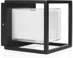 Moderne Zwarte Buiten Wandlamp Kubus - Duurzame LED Verlichting voor Buiten