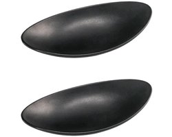 Moderne zwarte dienbladen - multifunctioneel - set van 2 - melamine