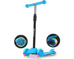 Moderne Zwarte TV Kast met LED-Verlichting, Hoogglans Design, Klapdeur en Glazen Plank - 140 x 35 x 50,5 cm