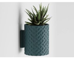 Moderne Zwarte Wand Bloempot - 10 cm | Stijlvolle Muurdecoratie & Woonaccessoires