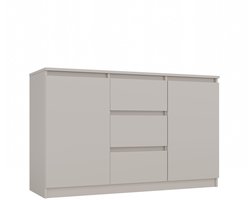 ModernLine Cashmere - Dressoir - 2 deuren - 3 lades - Greeploos design