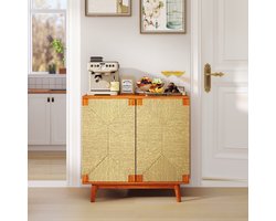 MODFU Dressoir - Verstelbare Plank - Bohemian - Hout - Bruin - 79 X 39,5 X 78 Cm