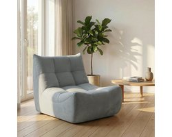 MODFU - Loungefauteuil - Ergonomisch En Modulair - Voor Woonkamer - Stof En Schuim - Grijs
