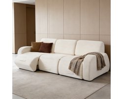 MODFU - Modulaire Hoekbank Met Slaapfunctie - Gereedschapsvrij Ontwerp - Modern - Voor Woonkamer - Ribfluweel - Beige