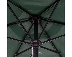 MODFU - Parasols - Met Kantelfunctie En Drukopening - Zeshoekig - Polyester - Groen - Ø 196 Cm