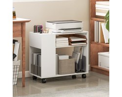 MODFU - Sidetable - Modern - Wit - 70 X 34 X 60 Cm