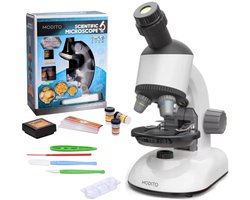 Modito XD168-002 Microscoop Voor Kinderen - Microscoop Junior - Educatief Speelgoed - LED Verlichting - Kinder Speelgoed - Wit