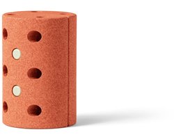 Modu Activity Toy Kids Stool - Stoeltje - 2 halve cilinders - open einde speelgoed - Burnt Orange / Dusty Green