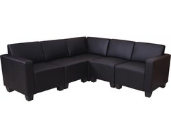 Modulair bankstel Lyon 5, kunstleer ~ zwart