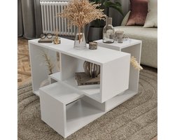 Modulair meubelset Hustersurd 2-delig wit [en.casa]