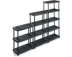 Modulair Rek met 5 Planken - 79x39x176 cm